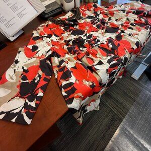 Lane Bryant Floral Beaded Neckline Blazer